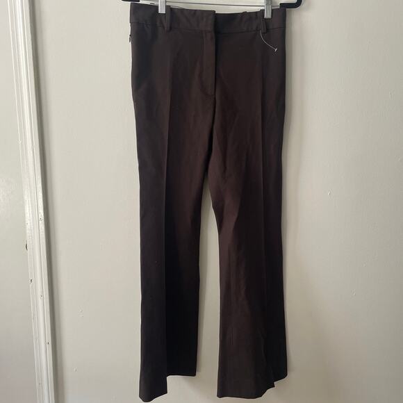 NWOT FRAME Le High Flare Trouser in Americano Chocolate Brown Sz 8 - Picture 2 of 14